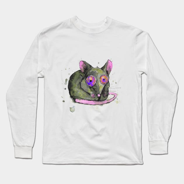 Rat Long Sleeve T-Shirt by Bwiselizzy